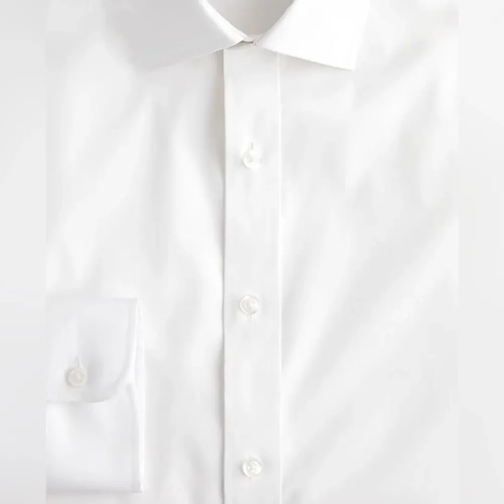 NWT J CREW Slim Bowery wrinkle-free dress shirt with spread collar in White